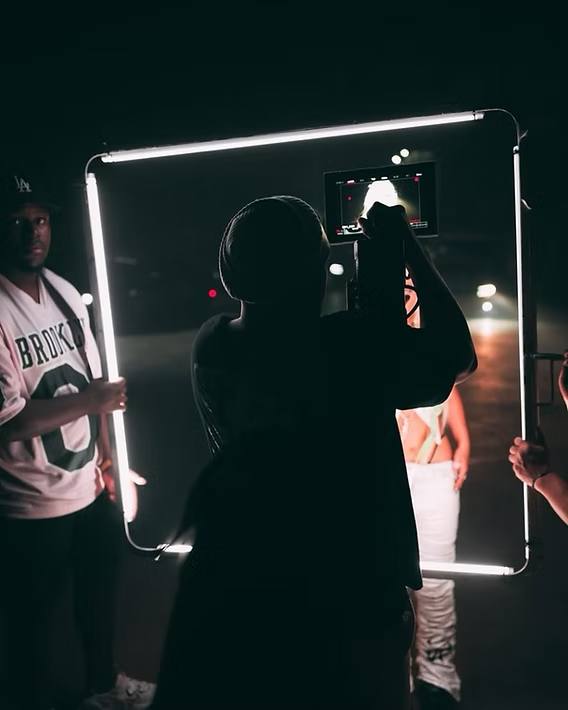 On Set in LA